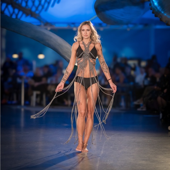 Handmade Macramé Rope Dress - Picture 8 of 15